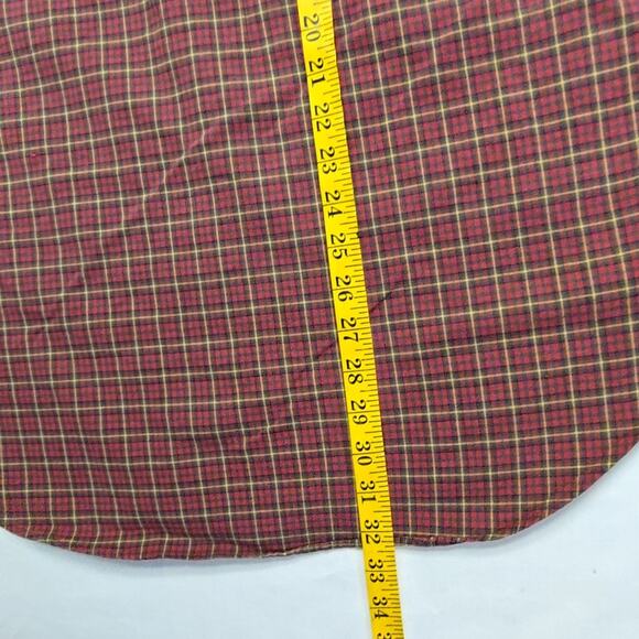 Ralph Lauren Classic Fit Plaid Shirt Red Green Checkered XL Long Sleeve - Picture 10 of 10